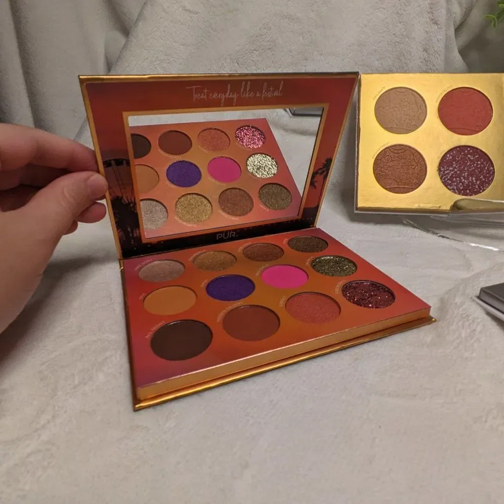 PUR Cosmetics 4 Palette Bundle: Midnight Masquerade, Bronze Brighten, Festival
